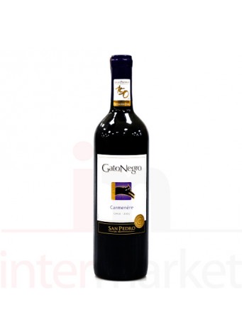 Vynas GatoNegro Carmenere 13,5% 0,75L